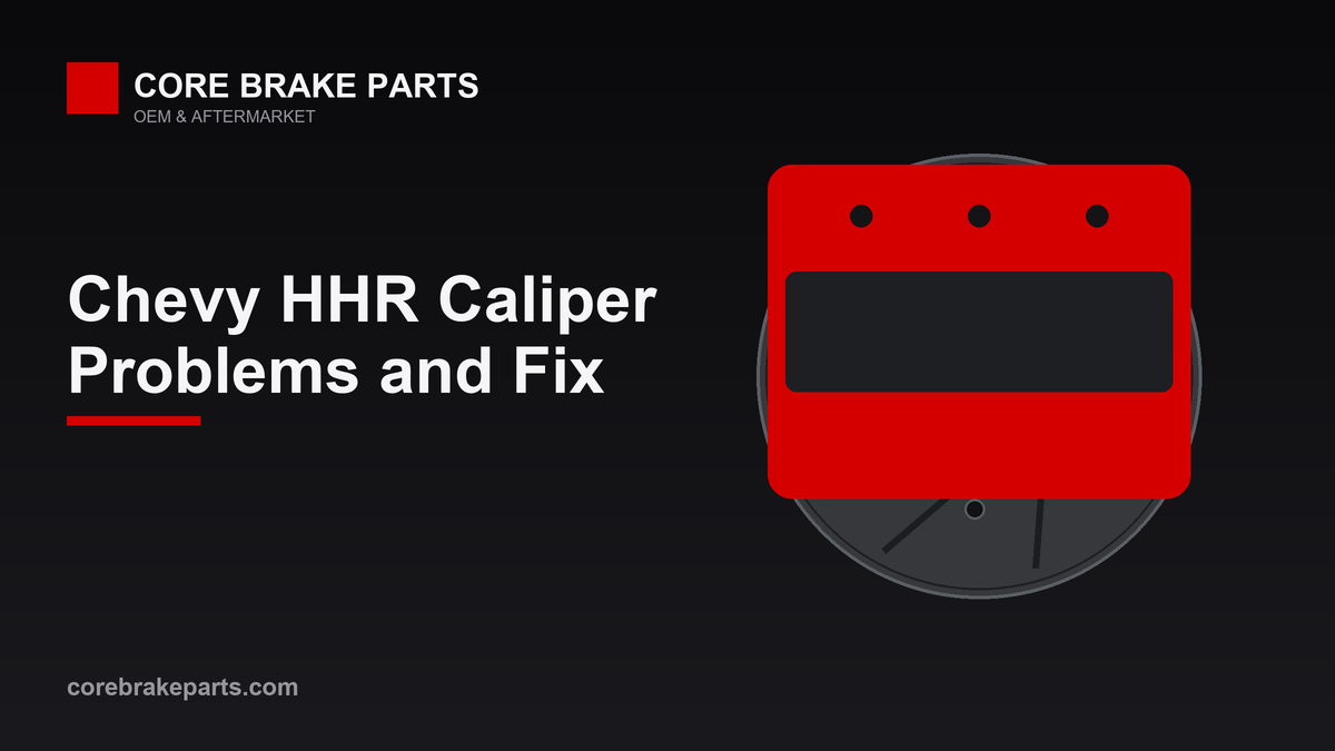 Brake caliper on a disc rotor for a 2006-2011 Chevrolet HHR