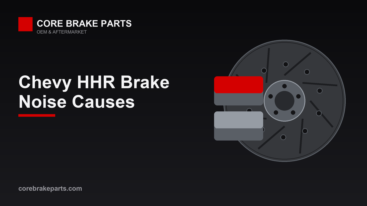 Brake pads and rotors for a 2006-2011 Chevrolet HHR brake noise repair