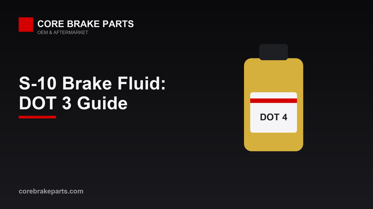 DOT 3 brake fluid for the 1989-1997 Chevrolet S-10 master cylinder