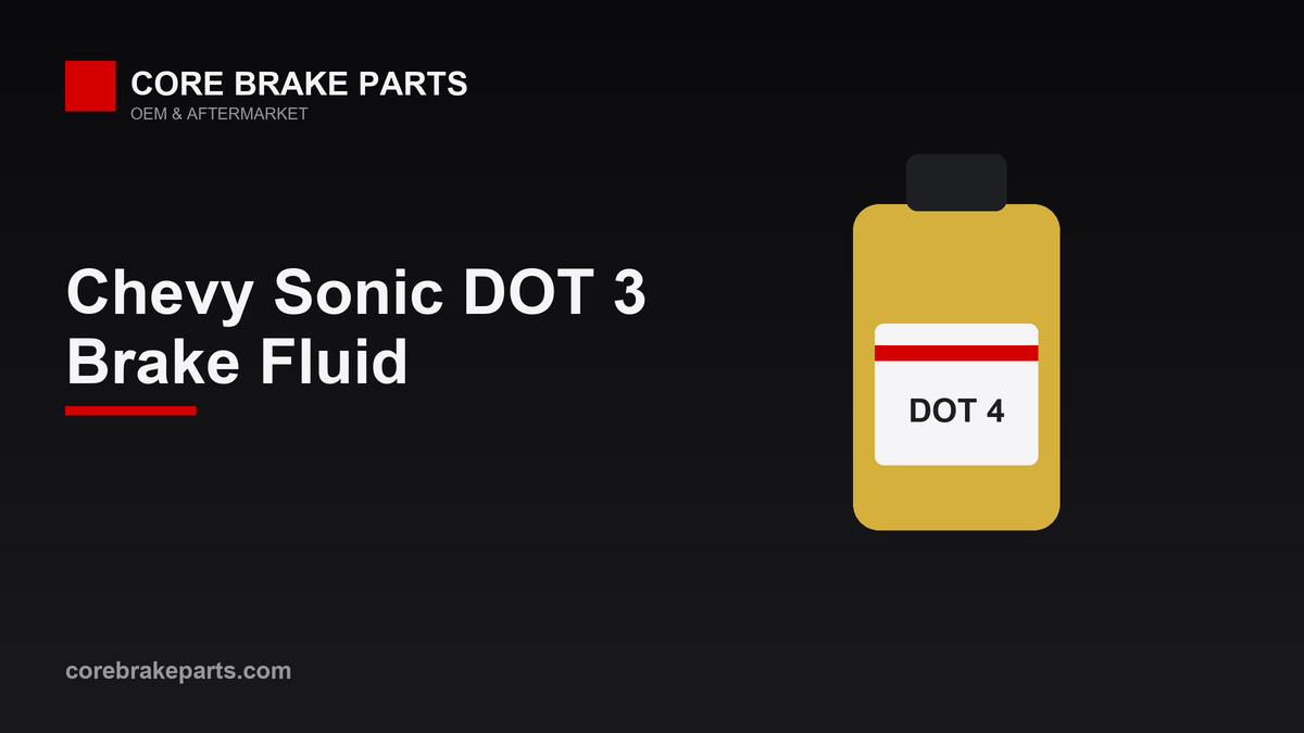 DOT 3 brake fluid for the 2012-2017 Chevrolet Sonic