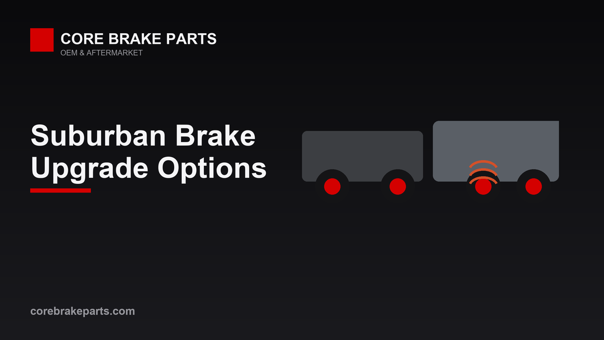 Chevrolet Suburban brake upgrade options: braided hoses, pads and rotors