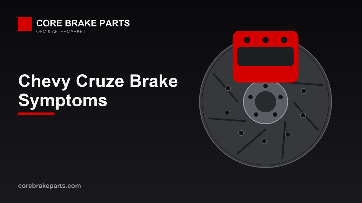 Common brake problems on the Chevy Cruze