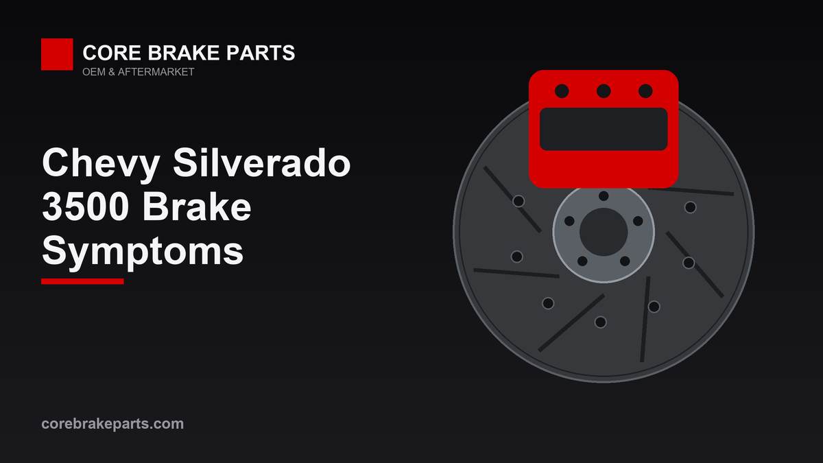 Common brake problems on the Chevy Silverado 3500