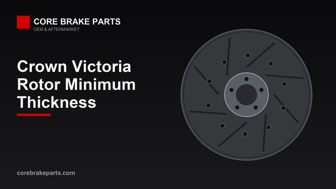 Front and rear brake rotors for a 2003-2011 Ford Crown Victoria