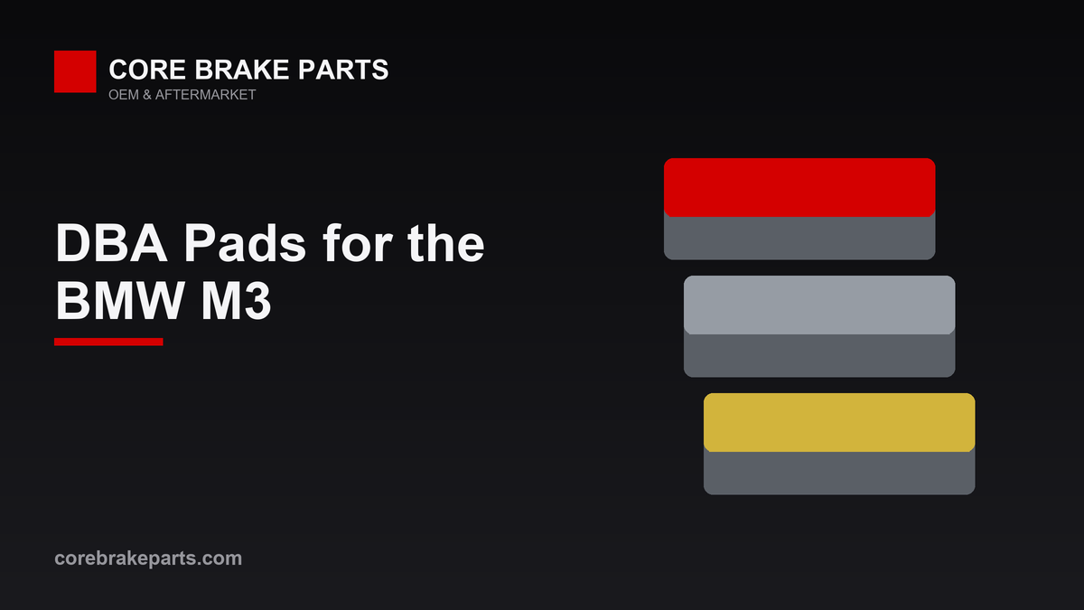 DBA performance brake pads for the BMW M3