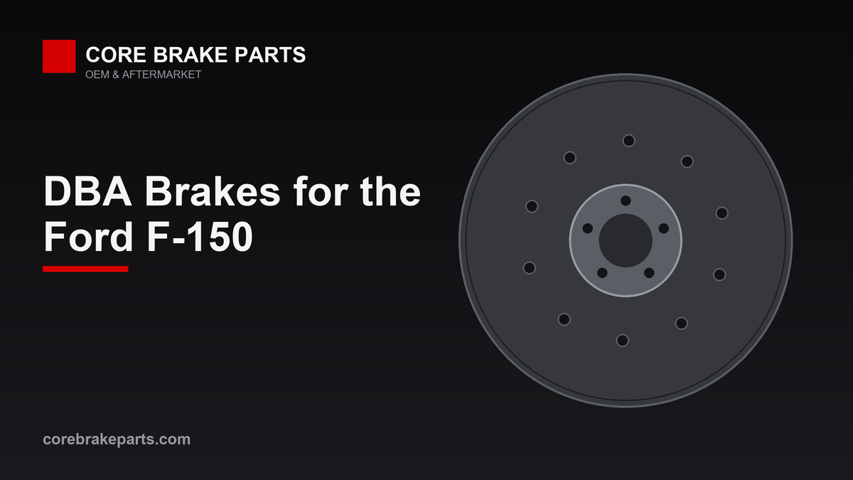 DBA slotted brake rotor and performance pads for the Ford F-150