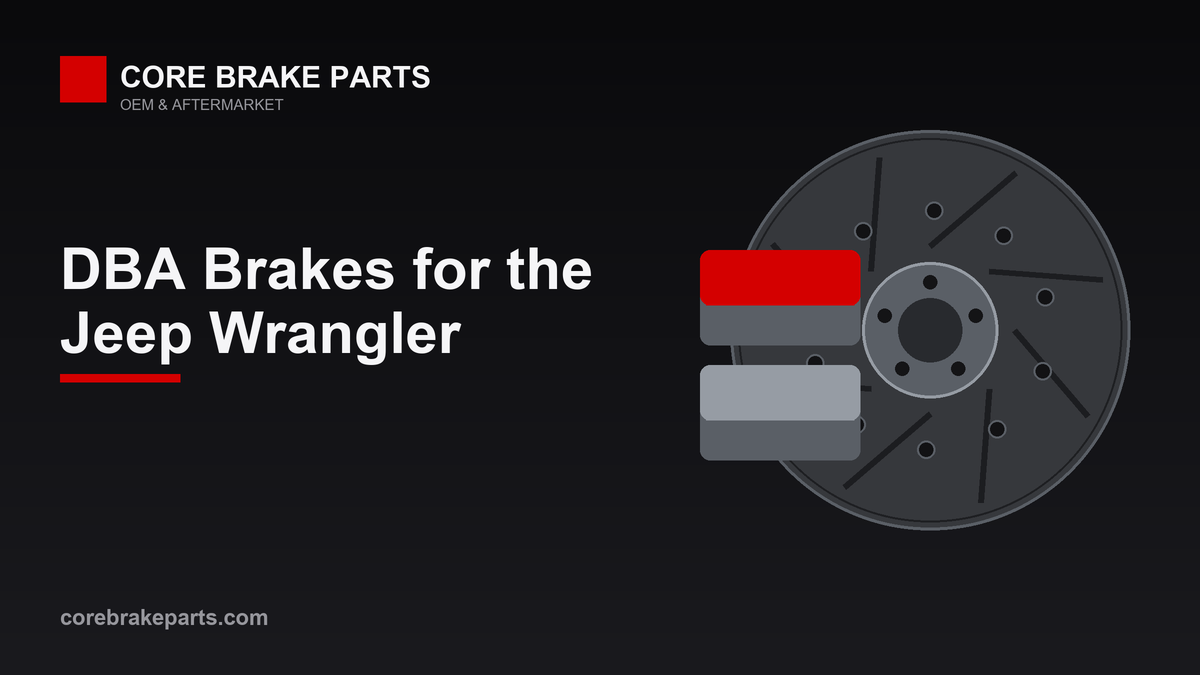 DBA brake rotor and pad set for the Jeep Wrangler JK and JL