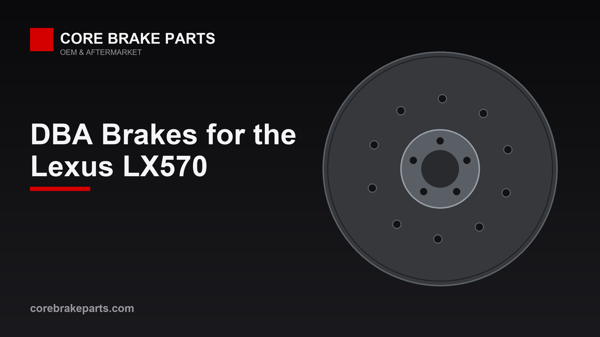 DBA drilled and slotted versus plain brake rotor for the Lexus LX570