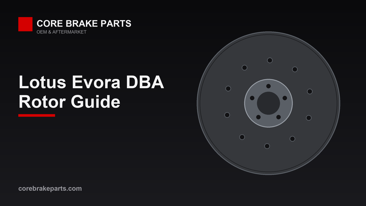 DBA slotted brake rotor for the Lotus Evora