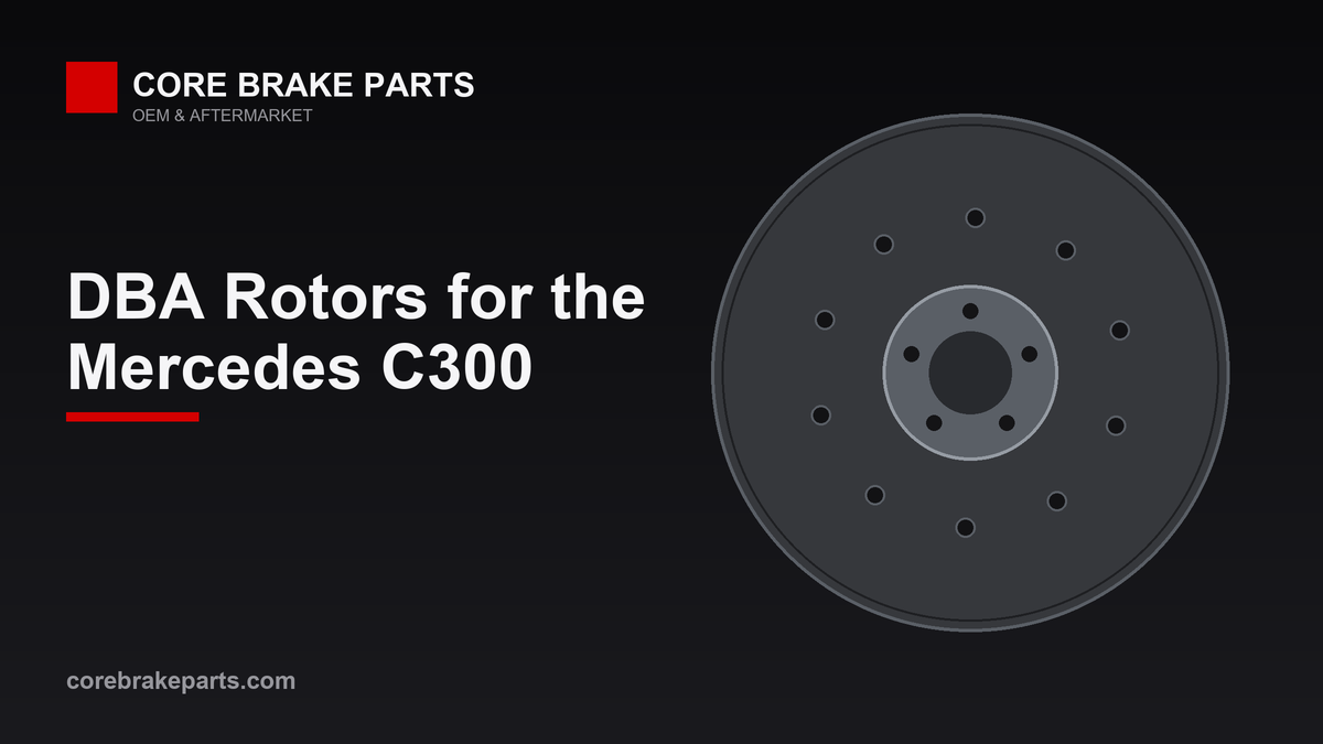 DBA slotted brake rotor guide for the Mercedes-Benz C300