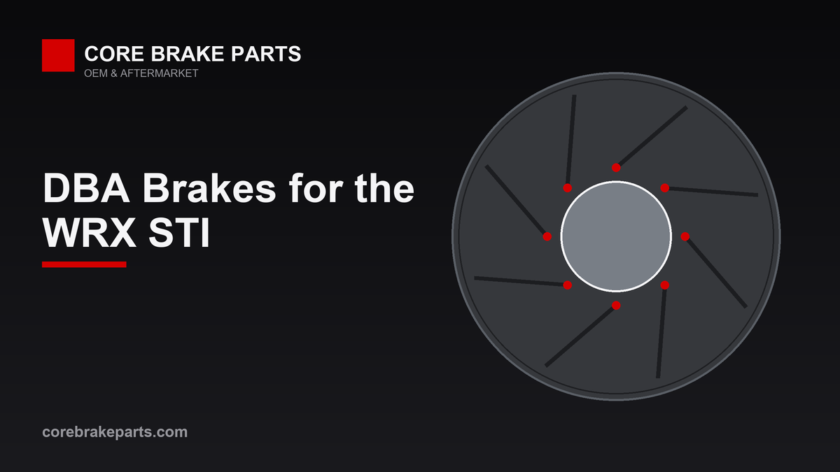 Two-piece performance brake rotor for the Subaru WRX STI
