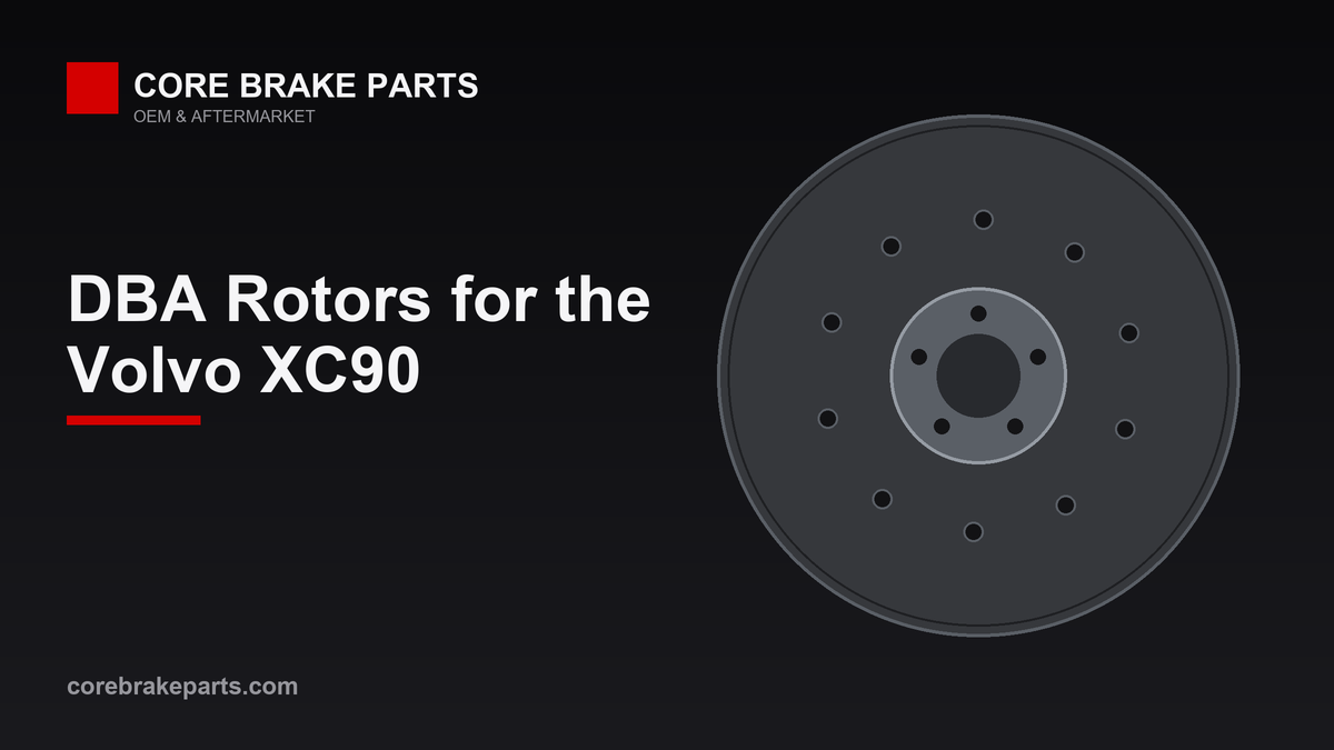Slotted DBA brake rotor for the 2016-2020 Volvo XC90