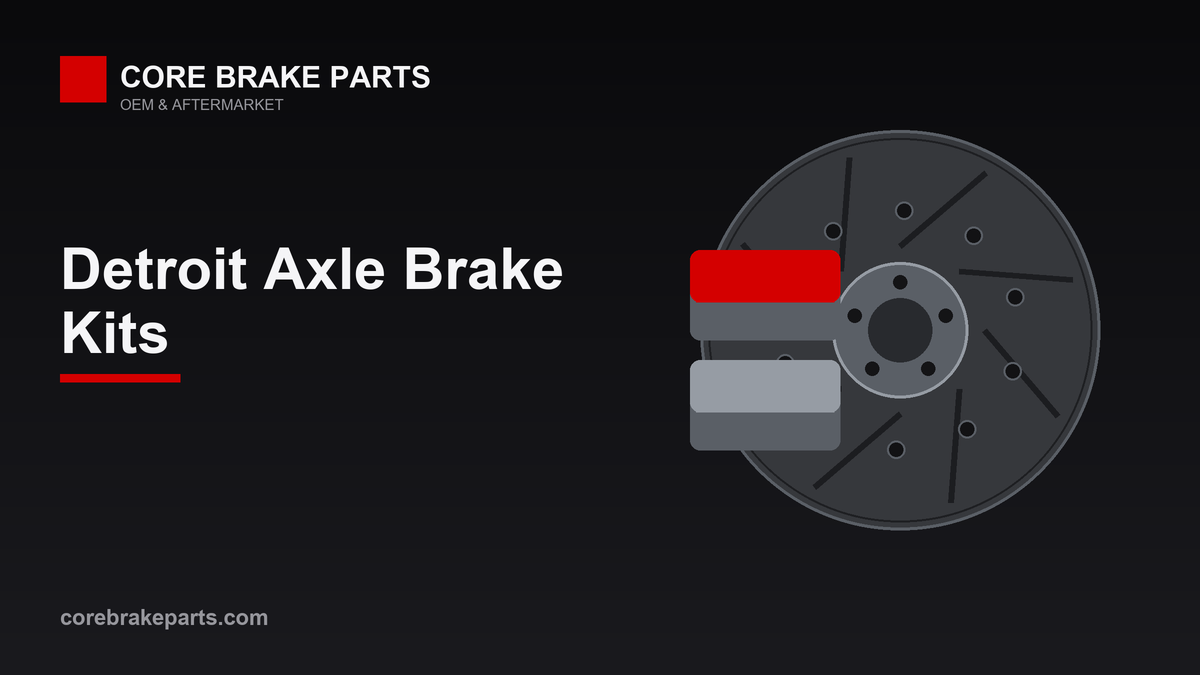 Detroit Axle complete brake kit with rotors and pads