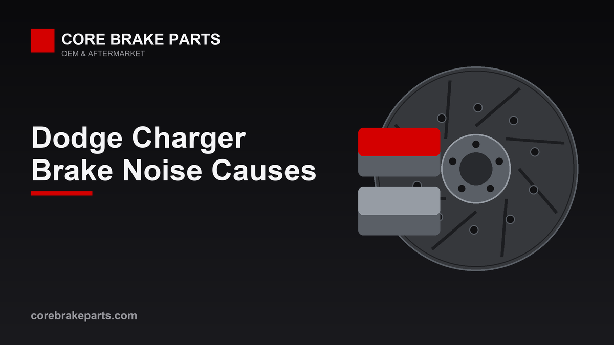Brake pads and rotors illustrating Dodge Charger brake noise causes