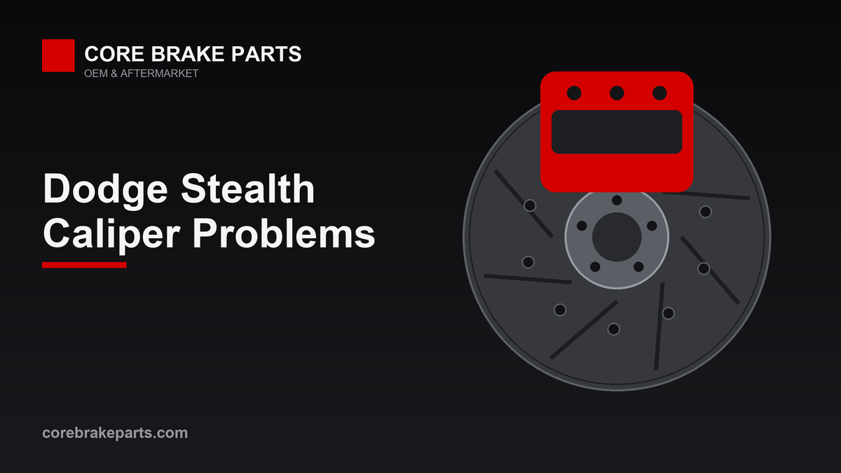 Brake caliper over a vented rotor for Dodge Stealth caliper service