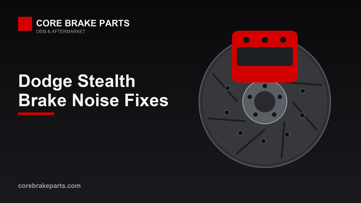 Brake caliper and rotor illustrating Dodge Stealth brake noise causes