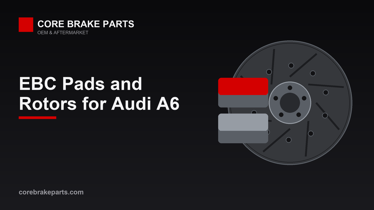 EBC brake pads and slotted rotors for the Audi A6