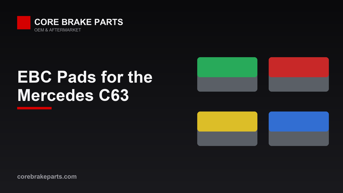EBC Redstuff, Yellowstuff and Bluestuff brake pads for the Mercedes-Benz C63