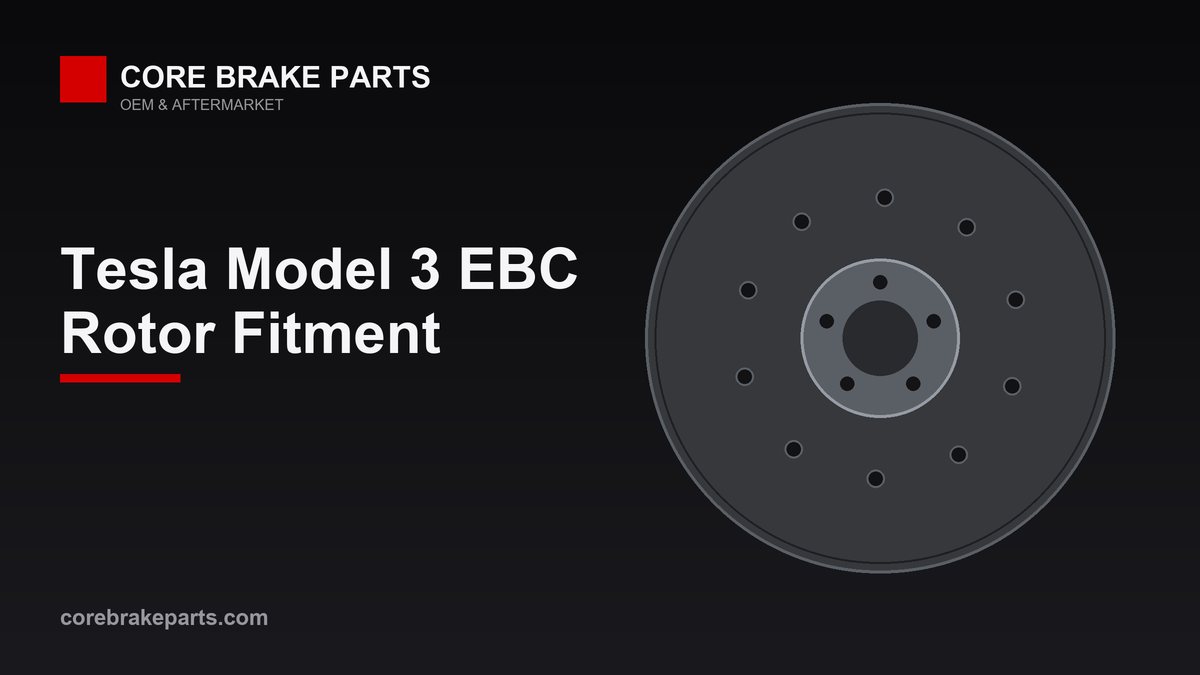 Slotted brake rotor illustration for Tesla Model 3 EBC fitment guide