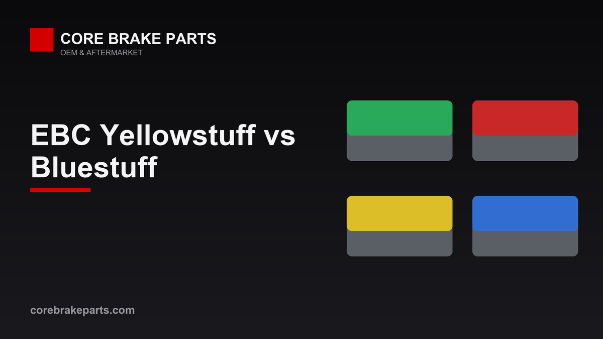 EBC Yellowstuff and Bluestuff performance brake pads