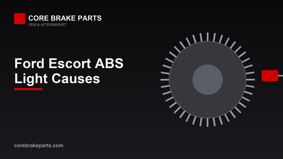 Ford Escort ABS warning light causes and fixes graphic