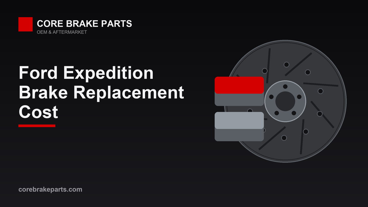 Brake replacement cost for the Ford Expedition