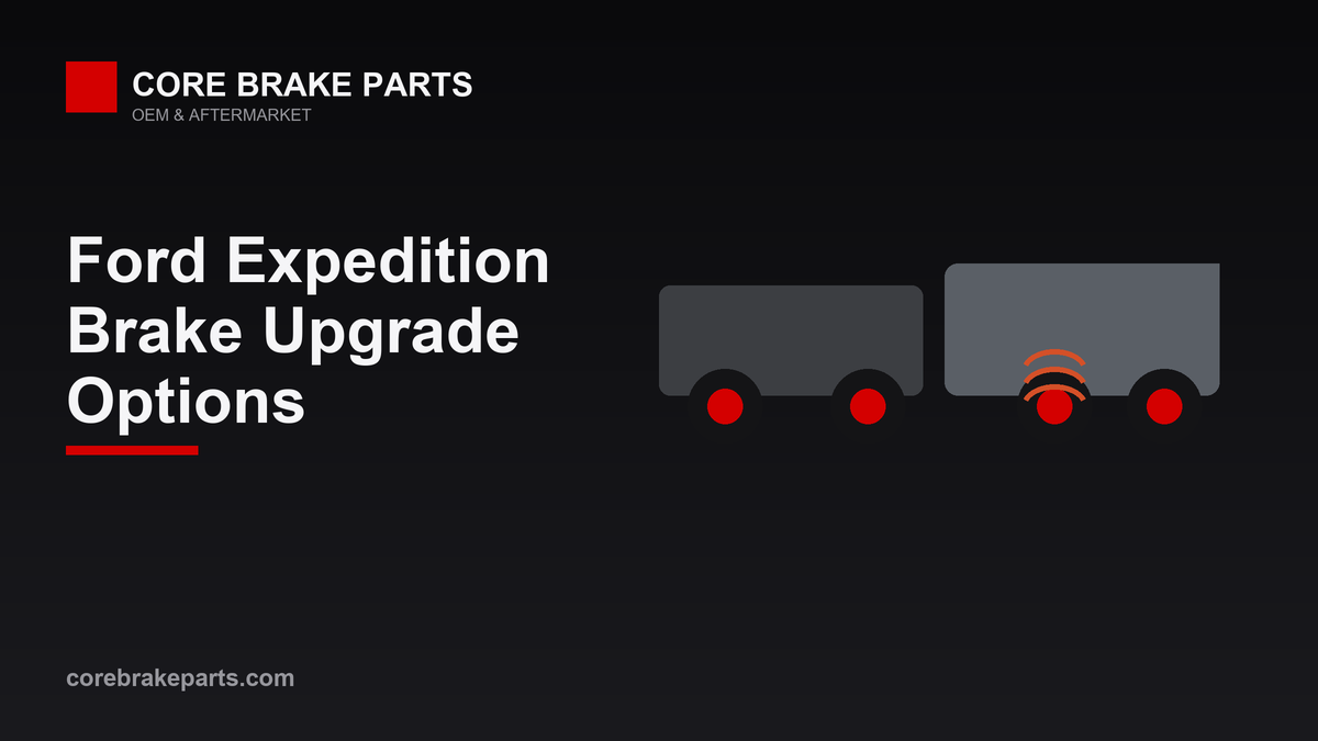 Core Brake Parts guide to Ford Expedition brake upgrade options for towing and heavy loads