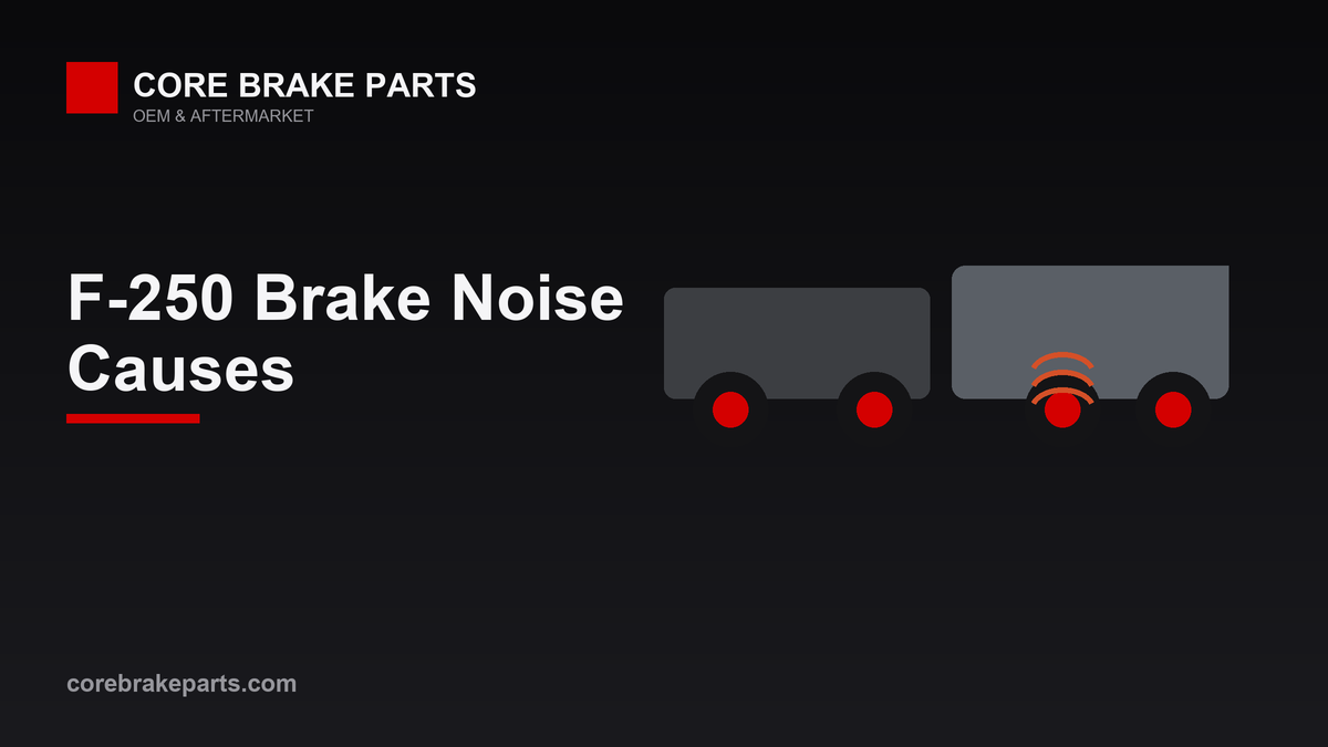 Ford F-250 Super Duty brake noise diagnosis guide graphic