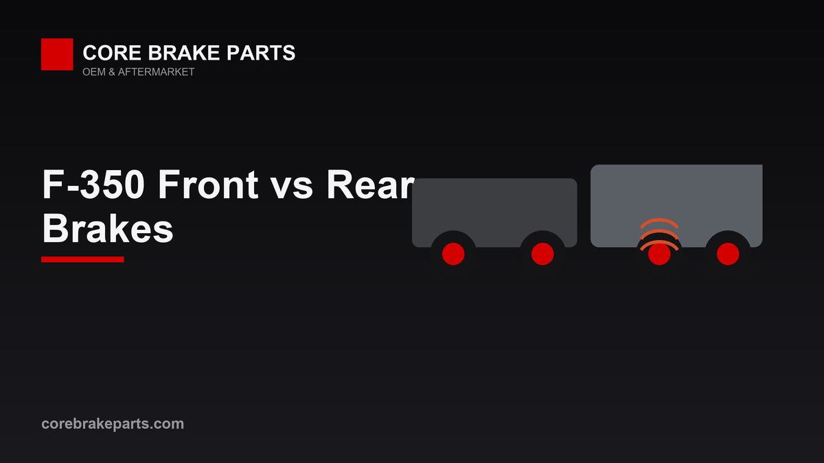 Ford F-350 Super Duty front and rear brake rotors and pads