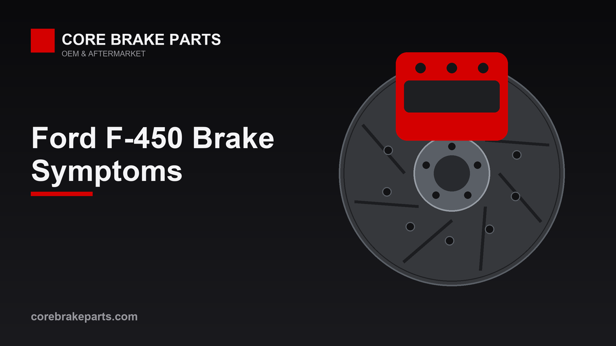 Common brake problems on the Ford F-450