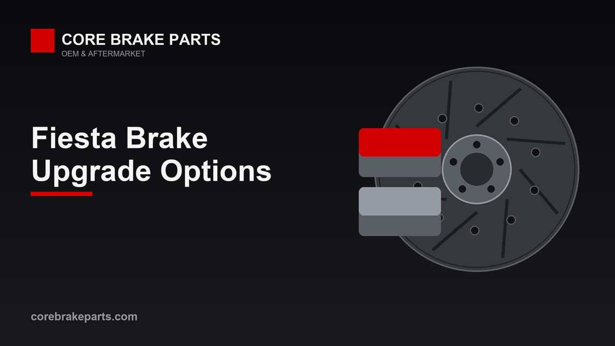 Performance brake pads and slotted rotors for the 2011-2019 Ford Fiesta