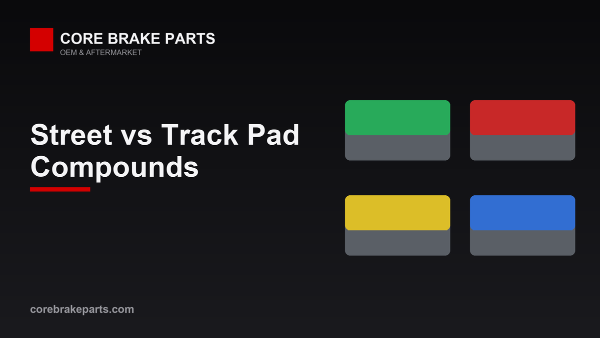Brake pad compound comparison for street, autocross and track use on a Ford Mustang