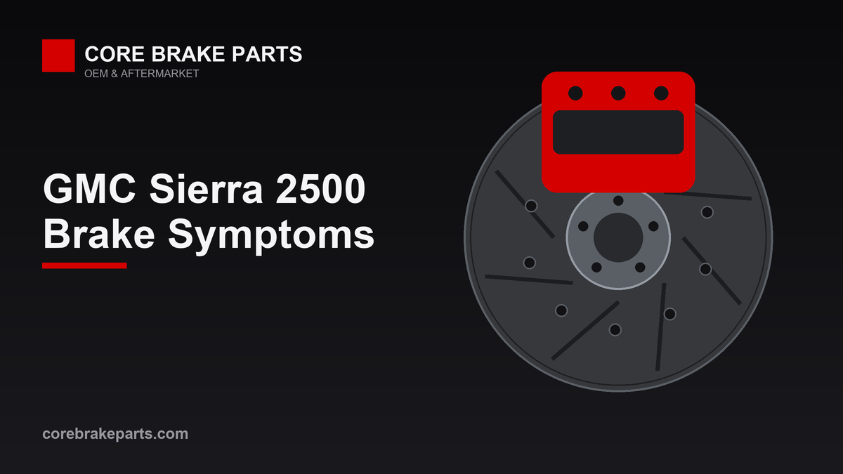 Common brake problems on the GMC Sierra 2500