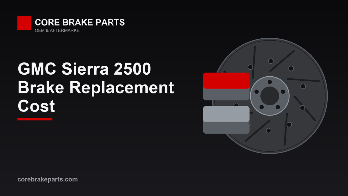 Brake replacement cost for the GMC Sierra 2500