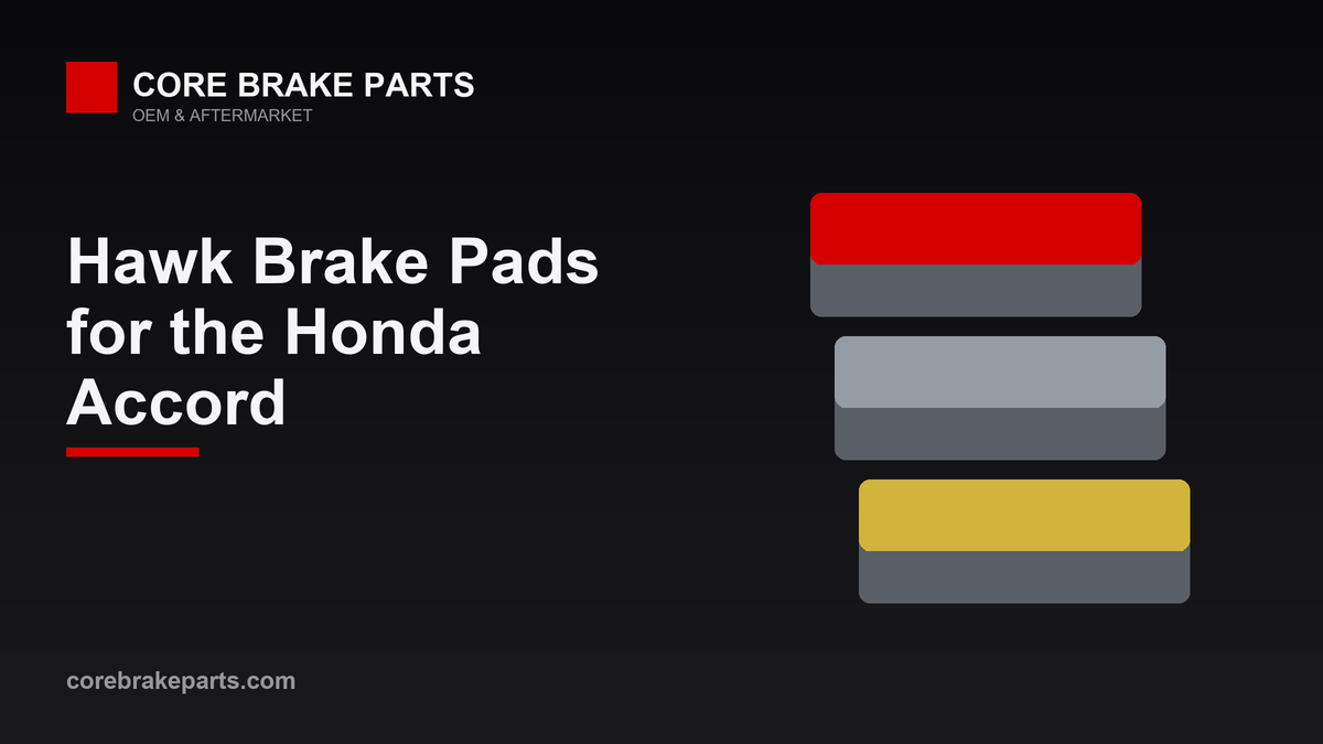 Stack of performance brake pads for Honda Accord front and rear brakes