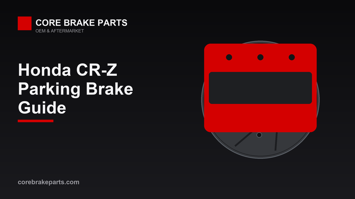 Rear disc brake caliper with integrated parking brake for the Honda CR-Z