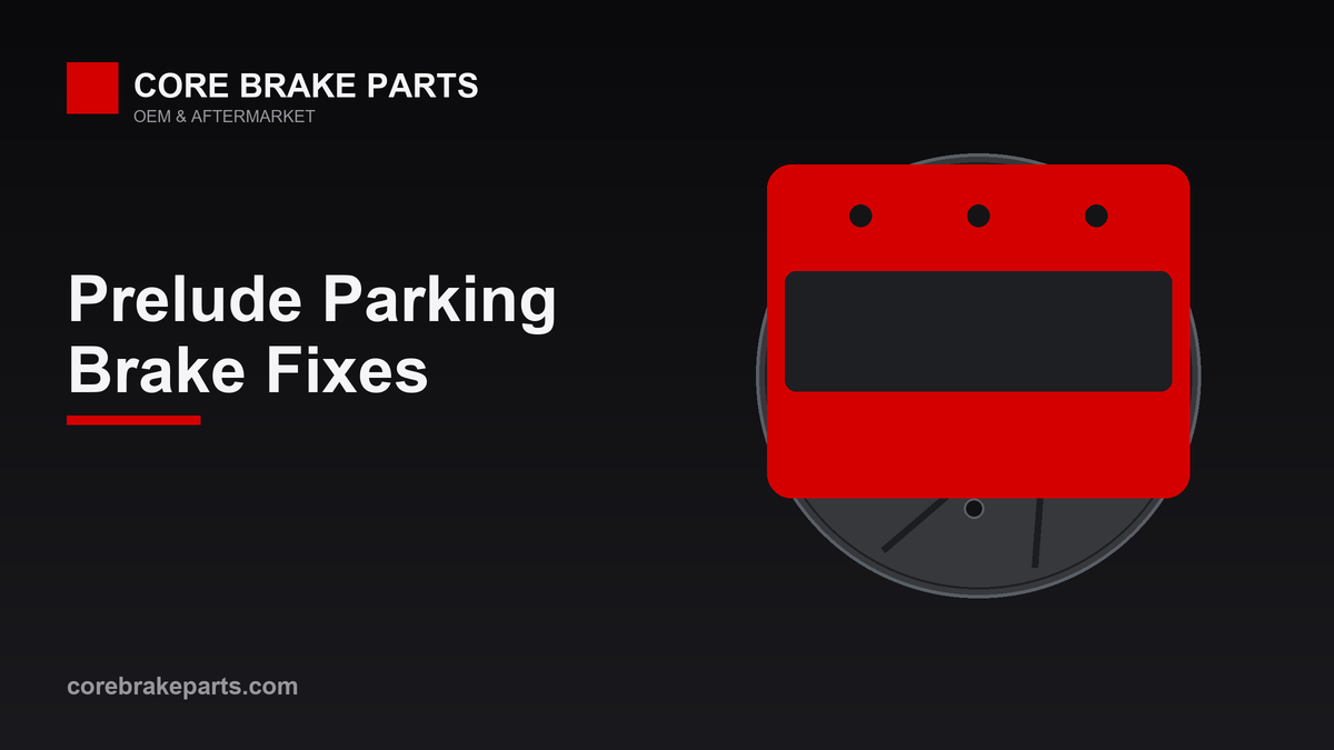 Rear brake caliper with integral parking brake lever on a Honda Prelude
