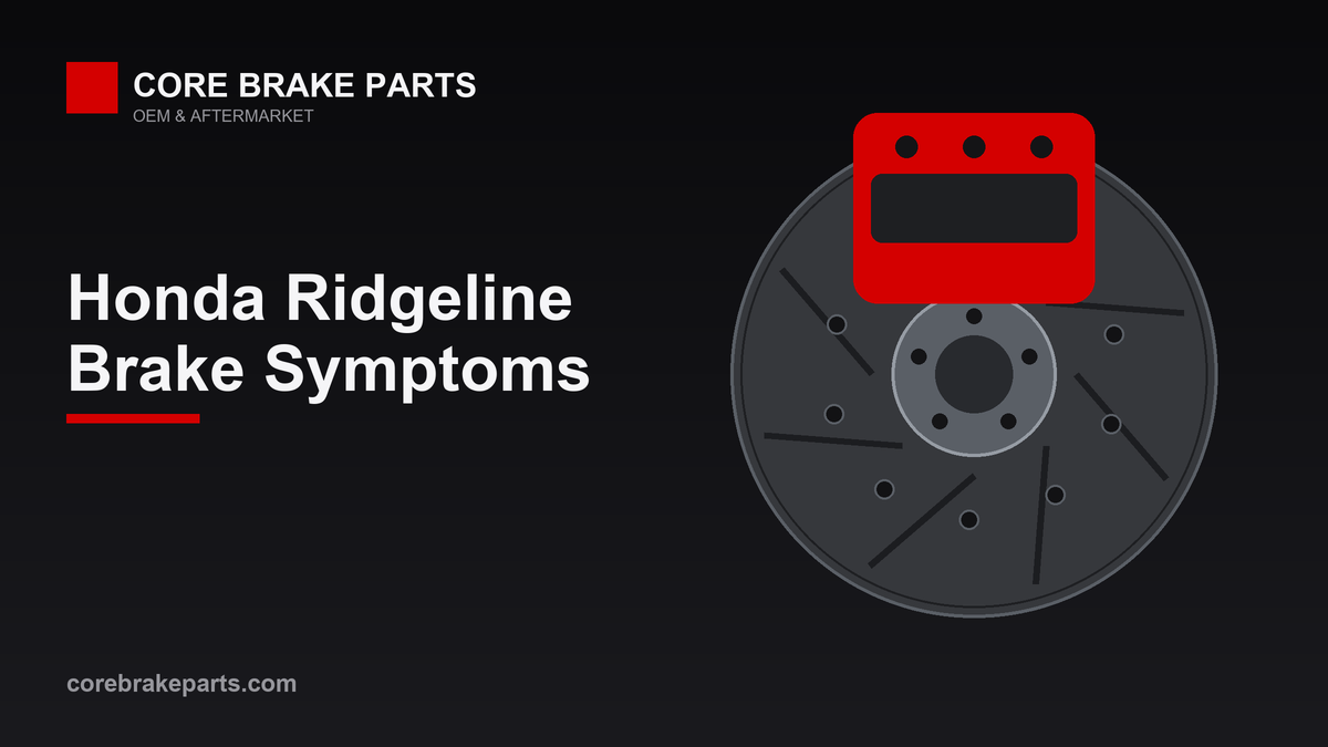Common brake problems on the Honda Ridgeline