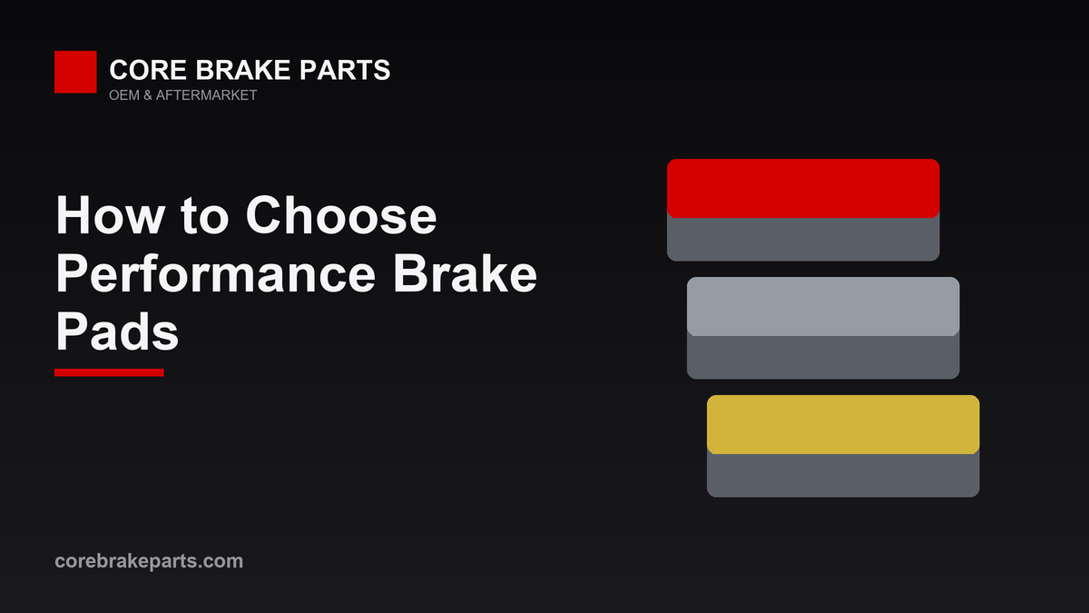 Performance brake pad compounds for street, track and towing
