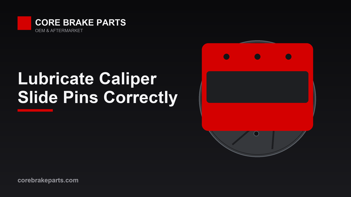 Brake caliper illustration for a guide on lubricating caliper slide pins