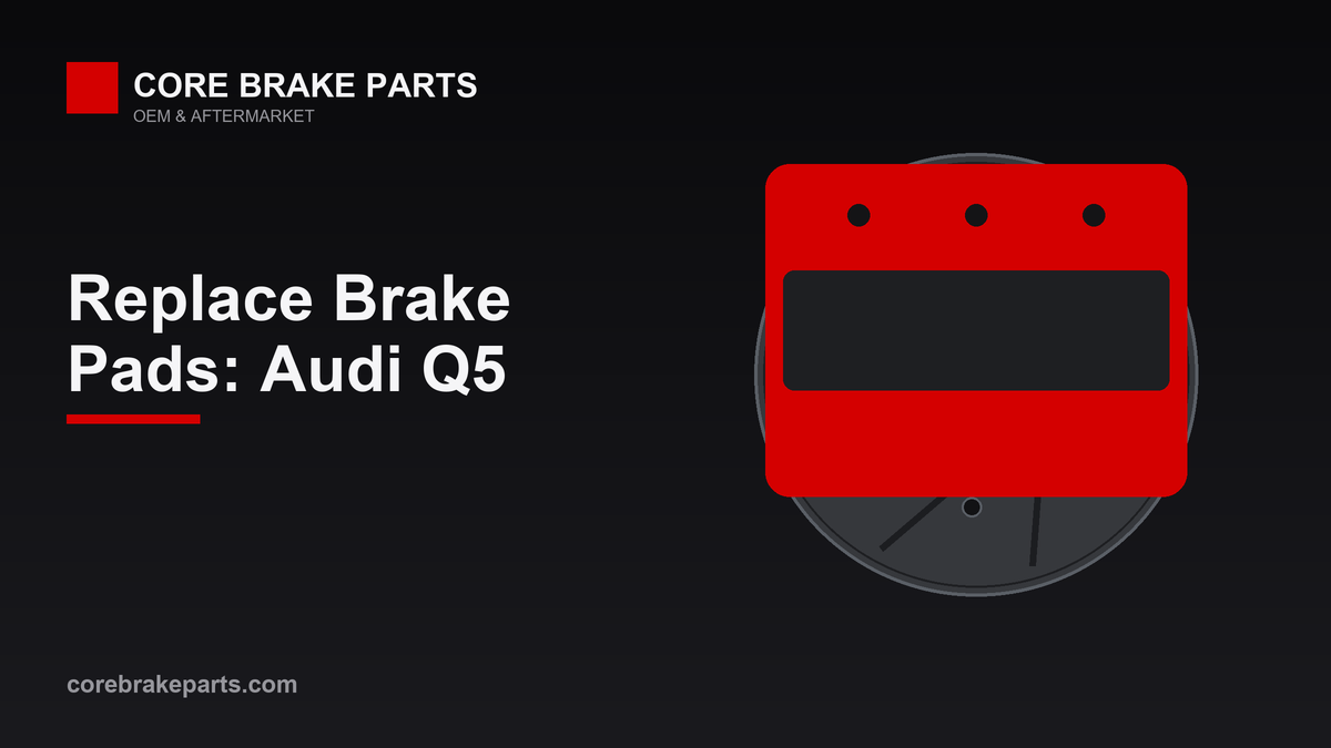 Replacing brake pads on a Audi Q5