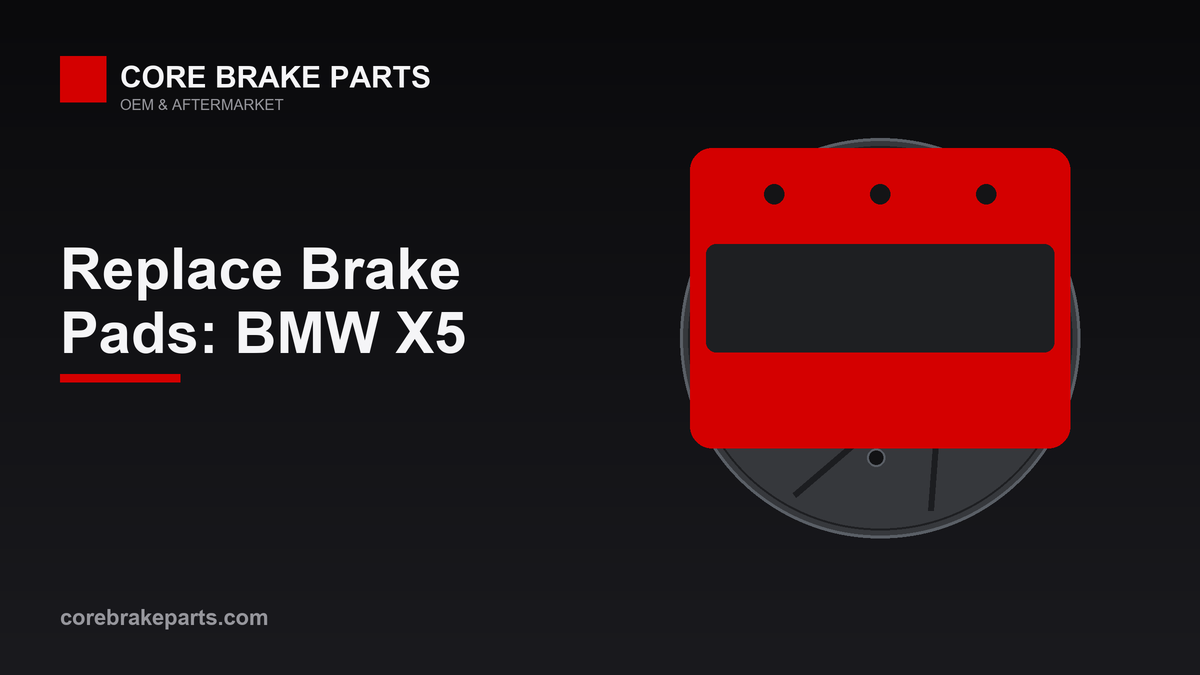 Replacing brake pads on a BMW X5