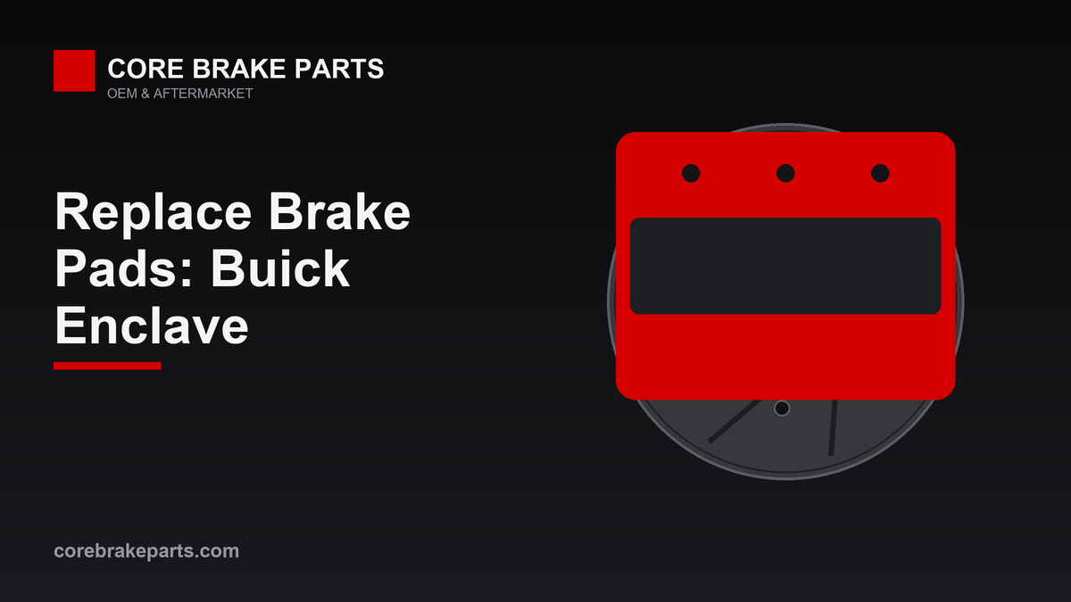 Replacing brake pads on a Buick Enclave