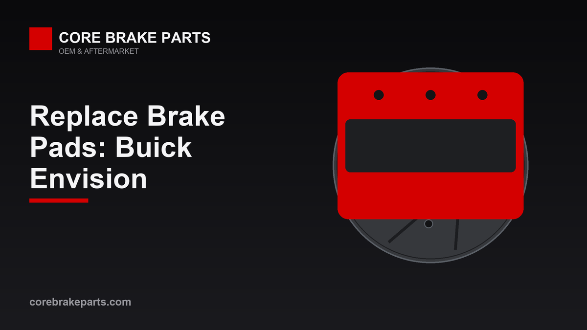 Replacing brake pads on a Buick Envision
