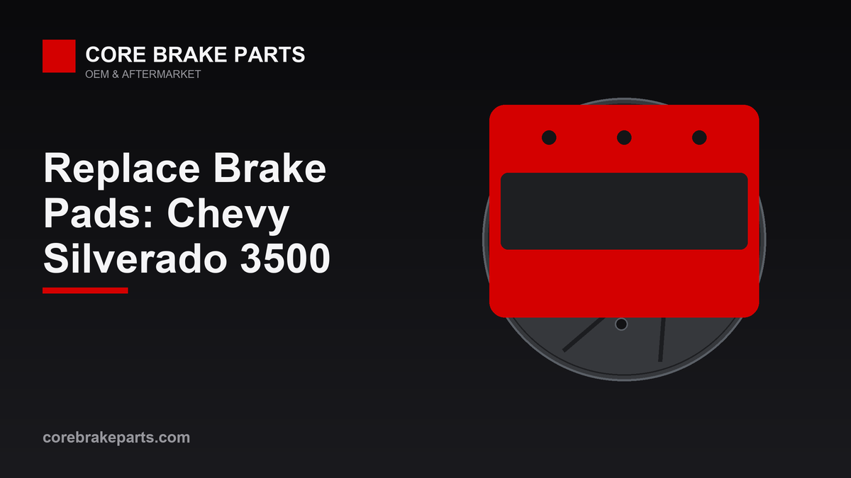 Replacing brake pads on a Chevy Silverado 3500