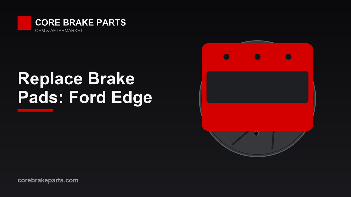 Replacing brake pads on a Ford Edge