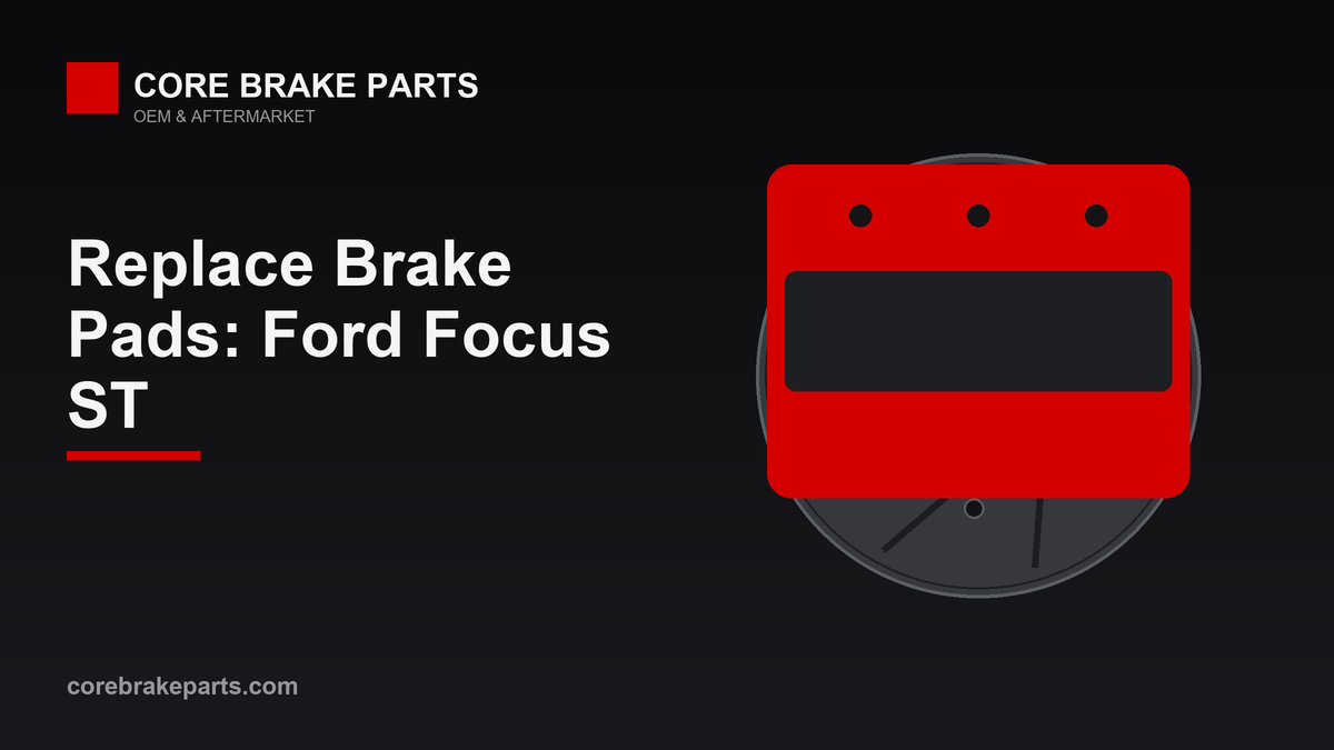 Replacing brake pads on a Ford Focus ST