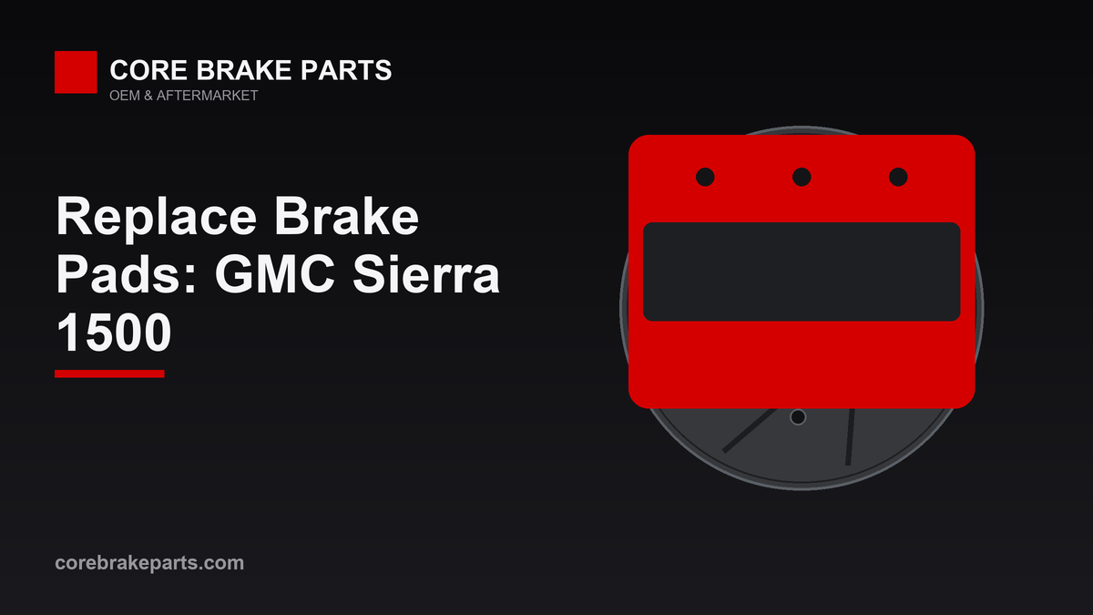 Replacing brake pads on a GMC Sierra 1500