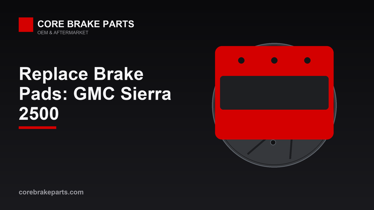 Replacing brake pads on a GMC Sierra 2500