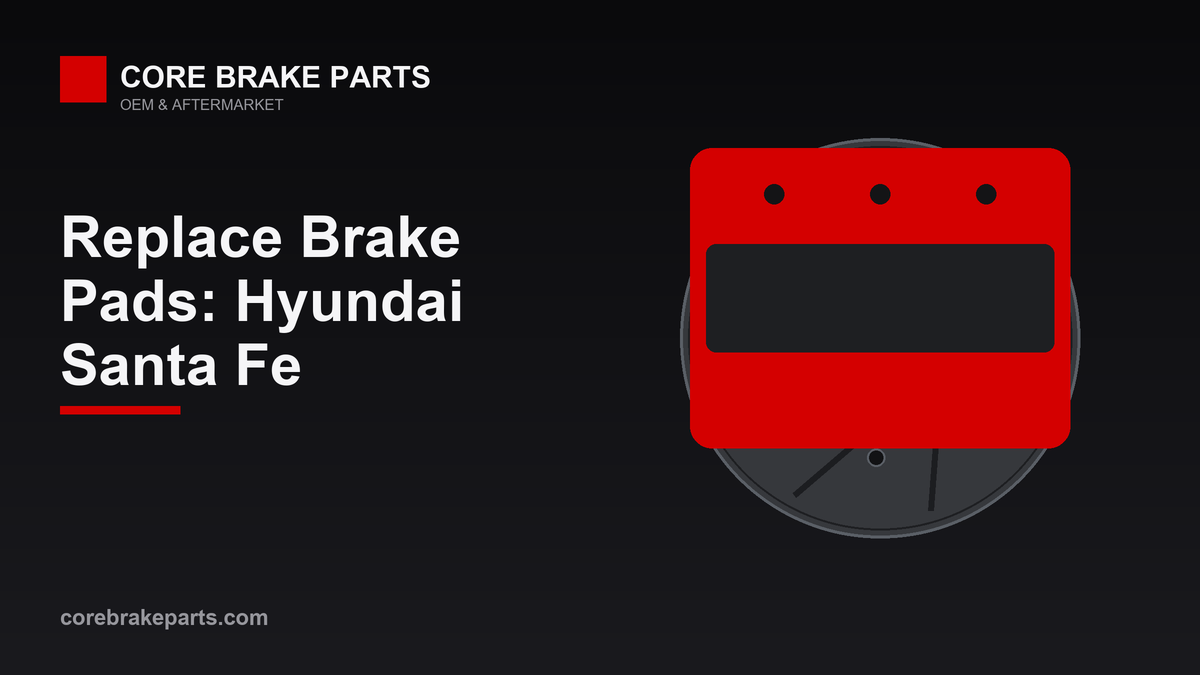 Replacing brake pads on a Hyundai Santa Fe